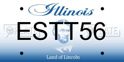 ESTT56 Illinois License Plate