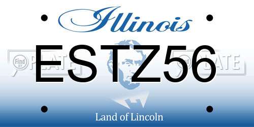 ESTZ56 Illinois License Plate