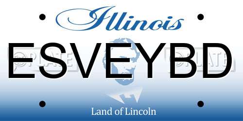 ESVEYBD Illinois License Plate