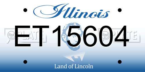 ET15604 Illinois License Plate