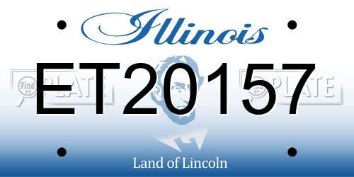 ET20157 Illinois License Plate