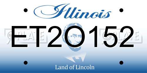 ET2O152 Illinois License Plate