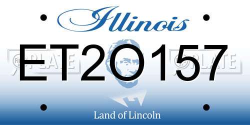 ET2O157 Illinois License Plate