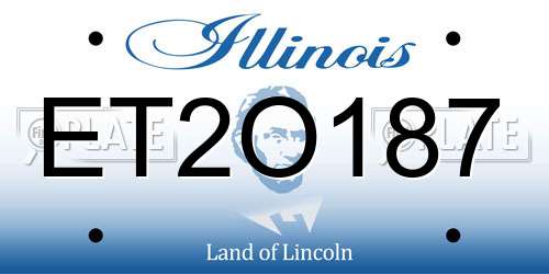 ET2O187 Illinois License Plate