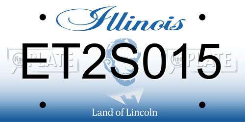 ET2S015 Illinois License Plate
