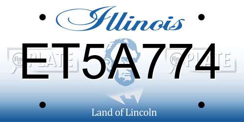 ET5A774 Illinois License Plate