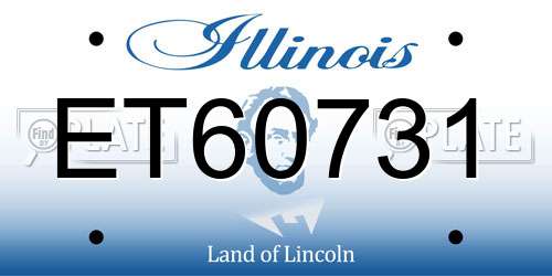 ET60731 Illinois License Plate