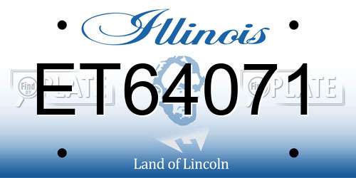 ET64071 Illinois License Plate