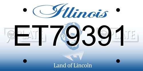 ET79391 Illinois License Plate