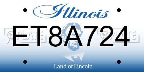 ET8A724 Illinois License Plate