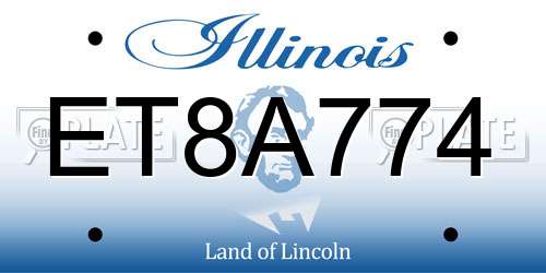 ET8A774 Illinois License Plate