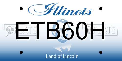 ETB60H Illinois License Plate