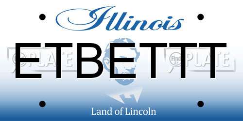 ETBETTT Illinois License Plate