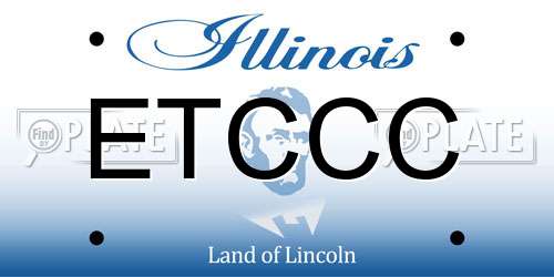 ETCCC Illinois License Plate