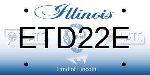 ETD22E Illinois License Plate