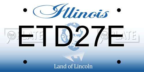ETD27E Illinois License Plate