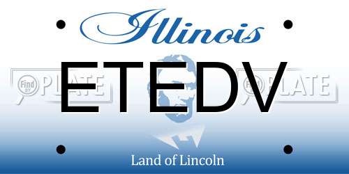 ETEDV Illinois License Plate