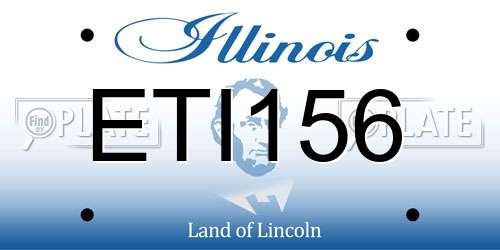 ETI156 Illinois License Plate