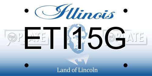 ETI15G Illinois License Plate