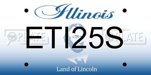 ETI25S Illinois License Plate