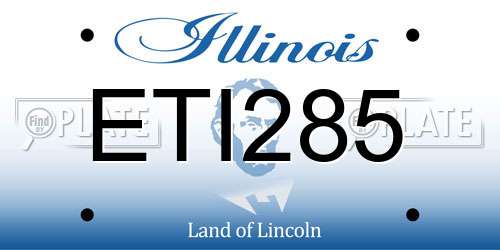 ETI285 Illinois License Plate