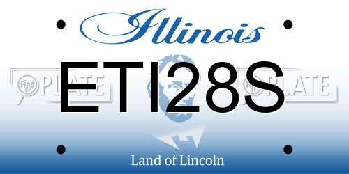 ETI28S Illinois License Plate