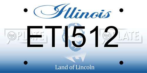 ETI512 Illinois License Plate
