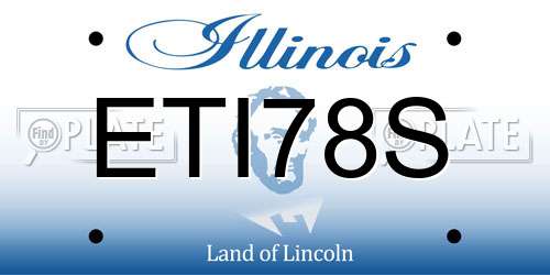 ETI78S Illinois License Plate