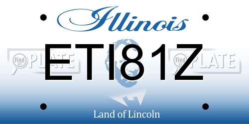ETI81Z Illinois License Plate