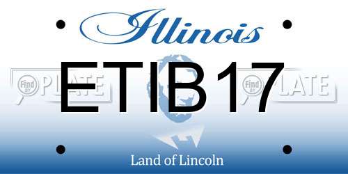 ETIB17 Illinois License Plate