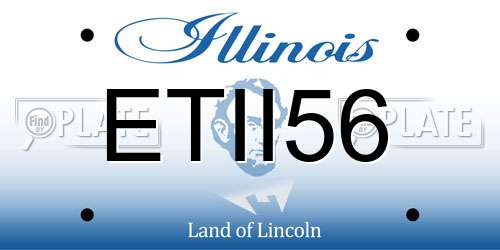 ETII56 Illinois License Plate
