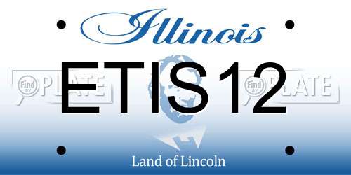 ETIS12 Illinois License Plate