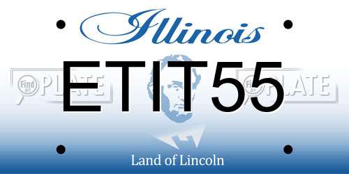 ETIT55 Illinois License Plate