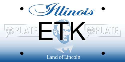 ETK Illinois License Plate
