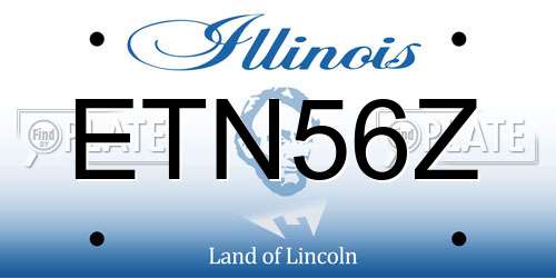 ETN56Z Illinois License Plate