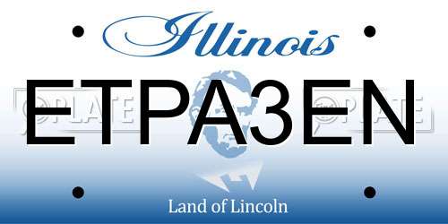 ETPA3EN Illinois License Plate