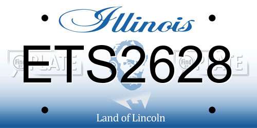ETS2628 Illinois License Plate