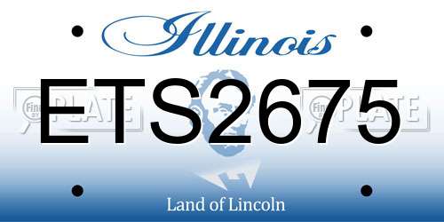 ETS2675 Illinois License Plate