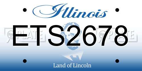 ETS2678 Illinois License Plate
