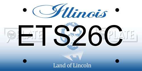 ETS26C Illinois License Plate