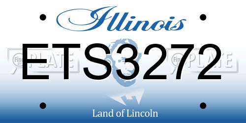 ETS3272 Illinois License Plate