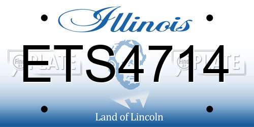 ETS4714 Illinois License Plate