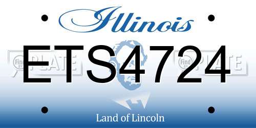 ETS4724 Illinois License Plate