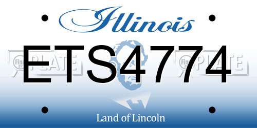 ETS4774 Illinois License Plate