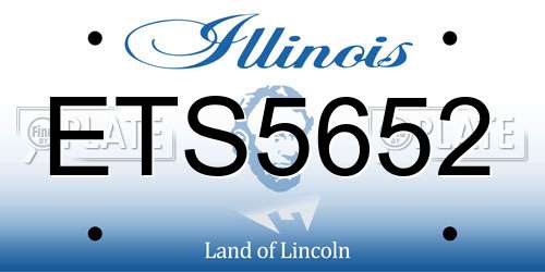 ETS5652 Illinois License Plate