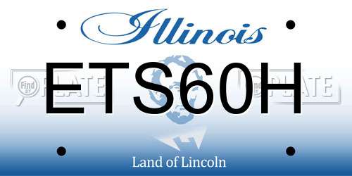 ETS60H Illinois License Plate