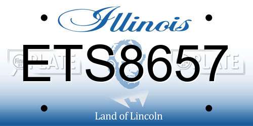 ETS8657 Illinois License Plate