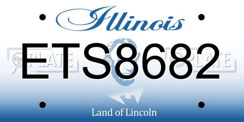 ETS8682 Illinois License Plate