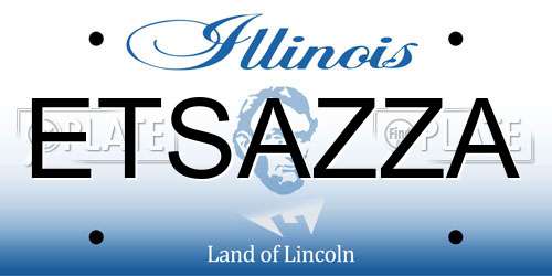 ETSAZZA Illinois License Plate