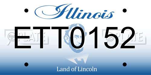 ETT0152 Illinois License Plate